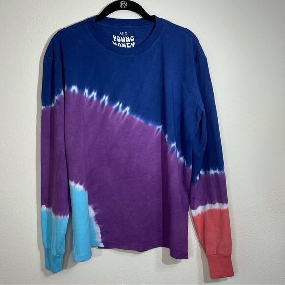 American Eagle Outfitters Young Money Tie‑Dye Long Sleeve Shirt Size L - Picture 1 of 10